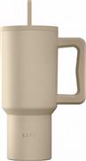 Estia Save the Aegean Straw Tumbler XL Ανακυκλώσιμο Θερμός Ανοξείδωτο BPA Free 900ml Dune με Καλαμάκι και Λαβή 01-41489