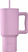 Estia Save the Aegean Straw Tumbler XL Ανακυκλώσιμο Θερμός Ανοξείδωτο BPA Free 900ml Lavender με Καλαμάκι και Λαβή 01-41472