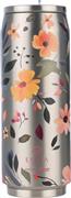 Estia Save the Aegean Travel Cup Ποτήρι Θερμός Ανοξείδωτο BPA Free 500ml Silver Botanic με Καλαμάκι 01-31299