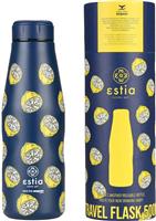 Estia Save the Aegean Travel Flask Μπουκάλι Θερμός Ανοξείδωτο BPA Free Citrus Infusion 500ml 01-22105