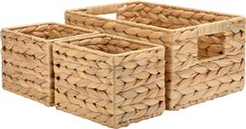 Estia Σετ Διακοσμητικά Καλάθια Ψάθινα 30x10x14cm 3τμχ 02-27599