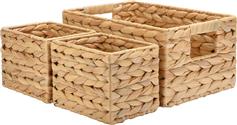 Estia Σετ Διακοσμητικά Καλάθια Ψάθινα 30x10x14cm 3τμχ 02-27599