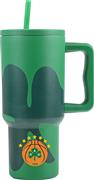 Estia Straw Tumbler XL Ανακυκλώσιμο Θερμός Ανοξείδωτο BPA Free 900ml Panathinaikos BC με Καλαμάκι και Λαβή 01-35983