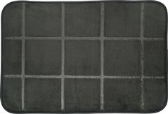 Estia Tiles Πατάκι Μπάνιου Μαύρο 40x60cm 02-28527