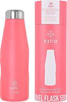 Estia Travel Flask Save Aegean Μπουκάλι Θερμός Coral Pastel 500ml