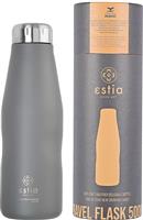 Estia Travel Flask Save Aegean Μπουκάλι Θερμός Matte Grey 500ml