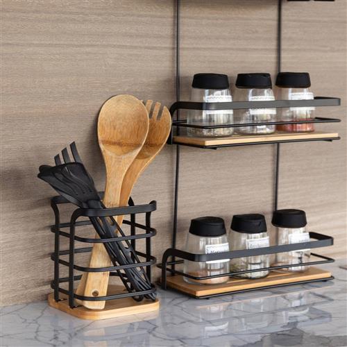 Estia Βάση Εργαλείων Κουζίνας Bamboo 12x12x14.5cm