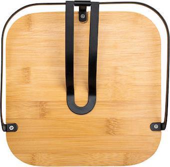 Estia Χαρτοπετσετοθήκη Ξύλινη Μαύρη 20x20x7cm