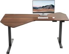 Eureka Ergonomic ERK-EDI-FS-WN Γραφείο Ξύλινο Καφέ 141.2x177.8x121.9cm 22.01.0148