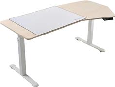 Eureka Ergonomic ERK-EDI-HTG-MW Ηλεκτρικό Γραφείο Ξύλινο Μπεζ με Μεταλλικά Πόδια & USB θύρες 177.8x96.52x75cm 22.01.0160