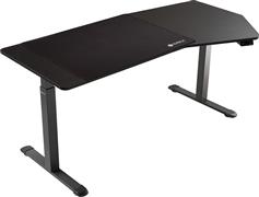 Eureka Ergonomic ERK-EDI-HTG-SW Ηλεκτρικό Γραφείο Ξύλινο Μαύρο με Μεταλλικά Πόδια & USB θύρες 177.8x96.52x75cm 22.01.0157