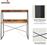 Eureka Ergonomic Γραφείο με Μεταλλικά Πόδια Καφέ 120x57.7x130cm ERK-CD-48VP 22.01.0052
