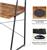 Eureka Ergonomic Γραφείο με Μεταλλικά Πόδια Καφέ 120x57.7x130cm ERK-CD-48VP 22.01.0052