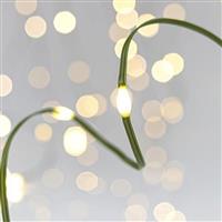 Eurolamp 100 Χριστουγεννιάτικα Λαμπάκια LED Κίτρινα 4.95m σε Σειρά με Πράσινο Καλώδιο και Προγράμματα 600-11745