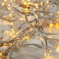 Eurolamp 1152 Χριστουγεννιάτικα Λαμπάκια LED Θερμό Λευκό 18m σε Σειρά με Διαφανές Καλώδιο και Προγράμματα 600-11343