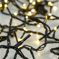 Eurolamp 120 Χριστουγεννιάτικα Λαμπάκια LED Θερμό Λευκό 3m x 40cm τύπου Δίχτυ με Πράσινο Καλώδιο 600-11383