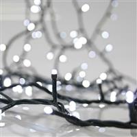 Eurolamp 1200 Χριστουγεννιάτικα Λαμπάκια LED Ψυχρό Λευκό 60m σε Σειρά με Πράσινο Καλώδιο 600-11348