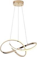 Eurolamp 144-15057 Saturn Κρεμαστό Φωτιστικό Χρυσό LED με Θερμό Λευκό Φως 6x6cm