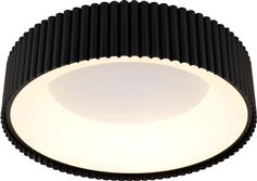 Eurolamp 144-18053 Halo Πλαφονιέρα Οροφής Μαύρη με Ενσωματωμένο LED