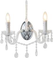 Eurolamp 144-47002 Kristallo Φωτιστικό Τοίχου με Ντουί E14 33x42.5cm