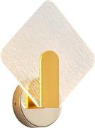 Eurolamp 144-58016 Volet Φωτιστικό Τοίχου με Ενσωματωμένο LED και Θερμό Λευκό Φως Χρυσό 54x48cm