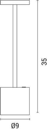 Eurolamp 144-70006 Επιτραπέζιο Φωτιστικό Εξωτερικού Χώρου με Ενσωματωμένο LED σε Χρυσό Χρώμα