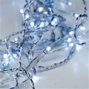 Eurolamp 144 Χριστουγεννιάτικα Λαμπάκια LED Μπλε 3m x 60cm τύπου Βροχή με Διαφανές Καλώδιο 600-11367