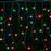 Eurolamp 144 Χριστουγεννιάτικα Λαμπάκια LED Πολύχρωμα 3m x 60cm τύπου Βροχή με Διαφανές Καλώδιο και Προγράμματα 600-11366