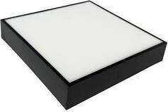 Eurolamp 145-20086 Πλαφονιέρα Οροφής Εξωτερικού Χώρου με Ενσωματωμένο LED σε Μαύρο Χρώμα