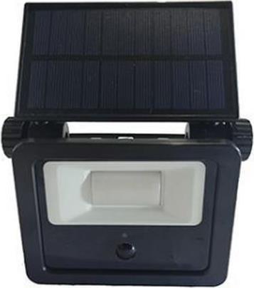 Eurolamp 145-20822 Επιτοίχιο Ηλιακό Φωτιστικό 3W Ρυθμιζόμενο Λευκό με Αισθητήρα Κίνησης IP44