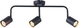 Eurolamp 145-25224 Olymp Τριπλό Σποτ με Ντουί GU10 σε Μαύρο Χρώμα