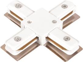 Eurolamp 145-59007 Σύνδεσμος Ράγας για Φωτιστικά από Αλουμίνιο Λευκός