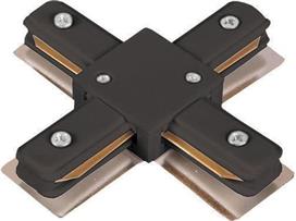 Eurolamp 145-59027 Σύνδεσμος Ράγας για Φωτιστικά από Αλουμίνιο Μαύρος