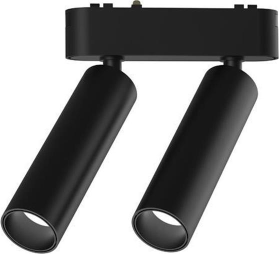 Eurolamp 145-59507 Διπλό Σποτ σε Μαύρο χρώμα
