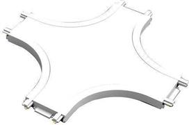 Eurolamp 145-59566 Σύνδεσμος Ράγας για Φωτιστικά Λευκός
