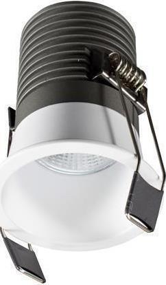 Eurolamp 145-65011 Χωνευτό Σποτ με Ενσωματωμένο LED και Φυσικό Λευκό Φως σε Λευκό χρώμα 4x4cm