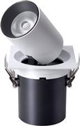 Eurolamp 145-65021 Πλαίσιο για Σποτ Ενσωματωμένο LED και Θερμό Λευκό Φως σε Λευκό χρώμα