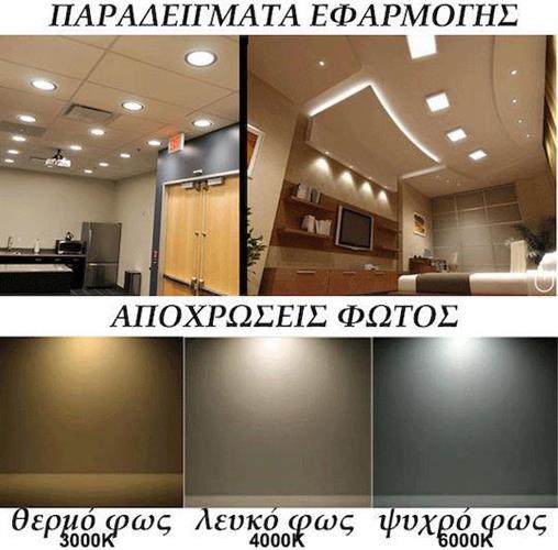 Eurolamp 145-68537 Τετράγωνο Εξωτερικό LED Panel Ισχύος 30W με Φυσικό Λευκό Φως 30x30cm 