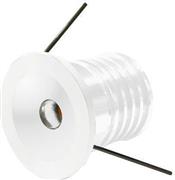 Eurolamp 145-68912 Χωνευτό Σποτ με Ενσωματωμένο LED και Θερμό Λευκό Φως σε Λευκό χρώμα 3x3cm
