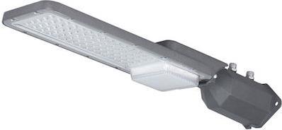 Eurolamp 146-57163 Εξωτερικό Φωτιστικό LED Δρόμου 50W με Ψυχρό Λευκό Φως IP66 Γκρι
