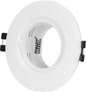 Eurolamp 147-52700 Πλαστικό Πλαίσιο για Σποτ GU10 Λευκό 9x9cm