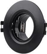 Eurolamp 147-52701 Πλαστικό Πλαίσιο για Σποτ GU10 Μαύρο 9x9cm