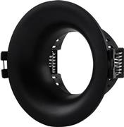 Eurolamp 147-52703 Πλαστικό Πλαίσιο για Σποτ GU10 Μαύρο 8.6x8.6cm