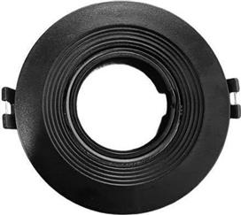 Eurolamp 147-52705 Πλαστικό Πλαίσιο για Σποτ GU10 Μαύρο 10x10cm