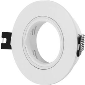 Eurolamp 147-52706 Πλαστικό Πλαίσιο για Σποτ GU10 Λευκό 9x9cm