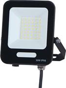 Eurolamp 147-69008 Στεγανός Προβολέας LED 30W Θερμό Λευκό 3000K IP66