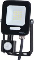 Eurolamp 147-69060 Στεγανός Προβολέας LED 10W Ψυχρό Λευκό 6500K με Αισθητήρα Κίνησης IP54