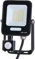 Eurolamp 147-69063 Στεγανός Προβολέας LED 20W Ψυχρό Λευκό 6500K με Αισθητήρα Κίνησης IP54