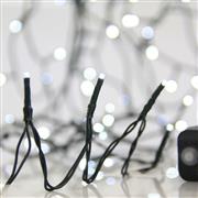 Eurolamp 1500 Χριστουγεννιάτικα Λαμπάκια LED Ψυχρό Λευκό 74.95m σε Σειρά με Πράσινο Καλώδιο και Προγράμματα 600-11598