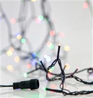Eurolamp 180 Χριστουγεννιάτικα Λαμπάκια LED Πολύχρωμα 13.42μ σε Σειρά με Πράσινο Καλώδιο Χωρίς Μετασχηματιστή 600-11806